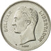 Moneta, Venezuela, 2 Bolivares, 1990, AU(55-58), Nikiel powlekany stalą