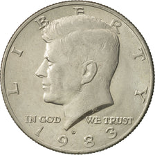 United States, Kennedy Half Dollar, Half Dollar, 1983, U.S. Mint, Denver