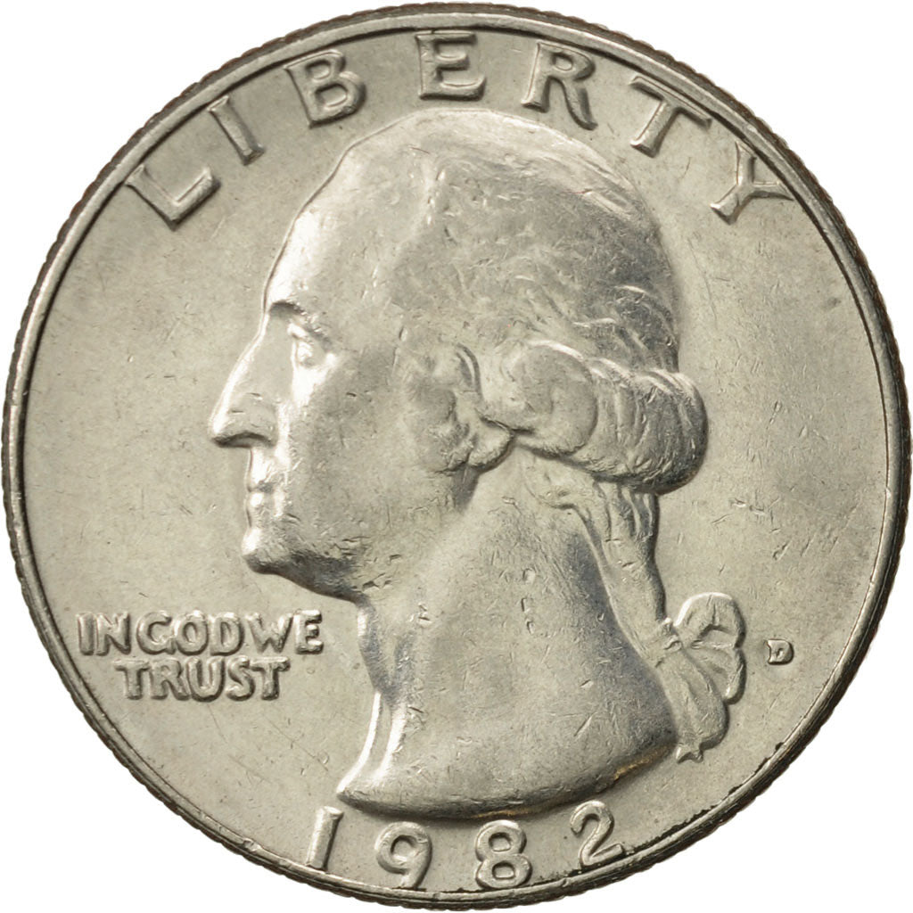 États-Unis, Washington Quarter, Quarter, 1982, U.S. Mint, Denver, TTB+
