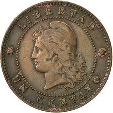 Argentina, Centavo, 1889, EF(40-45), Bronze, KM:32