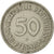 Coin, GERMANY - FEDERAL REPUBLIC, 50 Pfennig, 1950, Hambourg, EF(40-45)