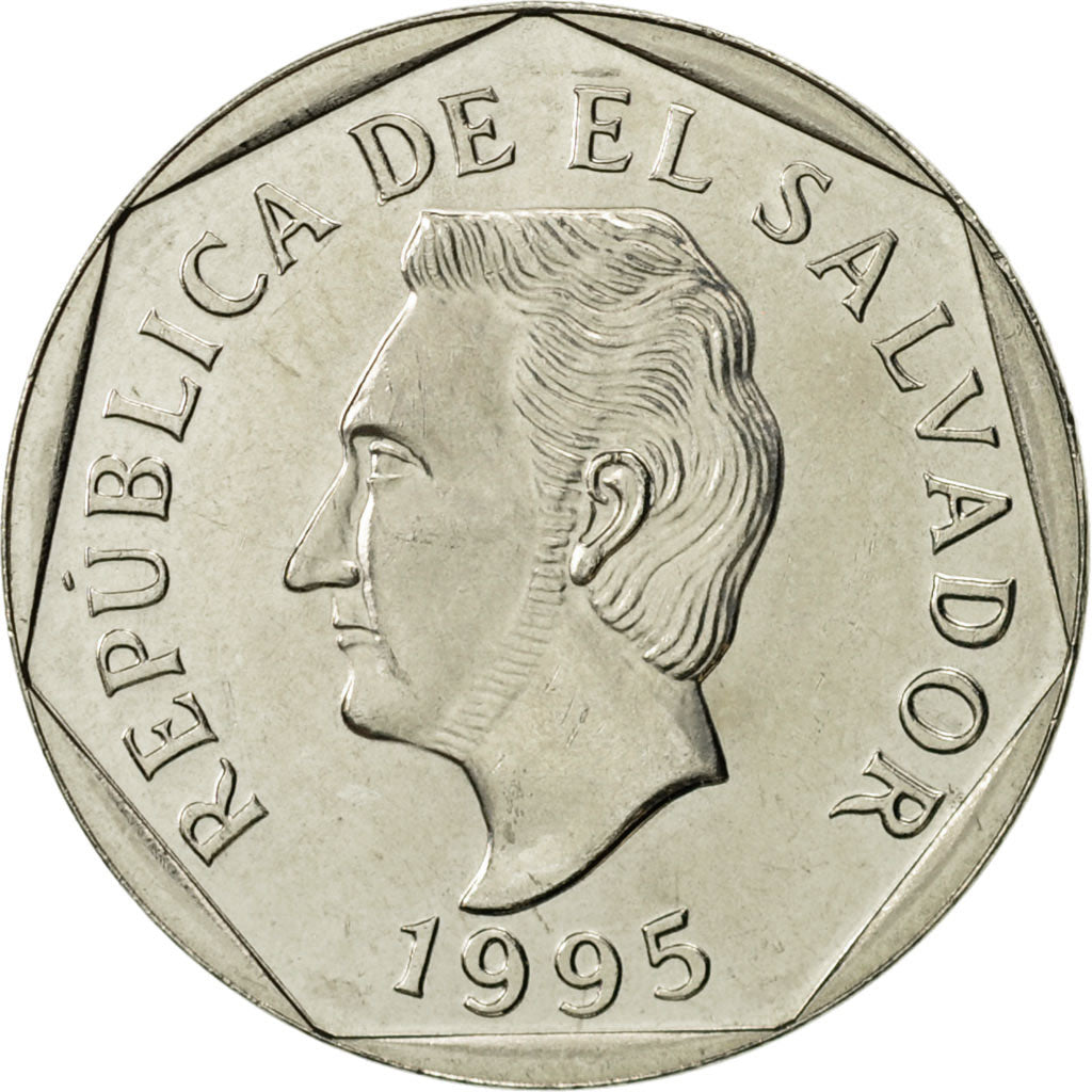 El Salvador, 10 Centavos, 1995, British Royal Mint, SUP, Copper-Nickel Clad