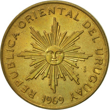 Uruguay, Peso, 1969, Santiago, EF(40-45), Aluminum-Brass, KM:52