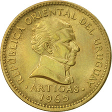 Uruguay, Peso, 1965, Santiago, AU(55-58), Aluminum-Bronze, KM:46