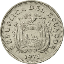 Coin, Ecuador, Sucre, Un, 1975, AU(55-58), Nickel Clad Steel, KM:83