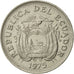 Moneda, Ecuador, Sucre, Un, 1975, EBC, Níquel recubierto de acero, KM:83