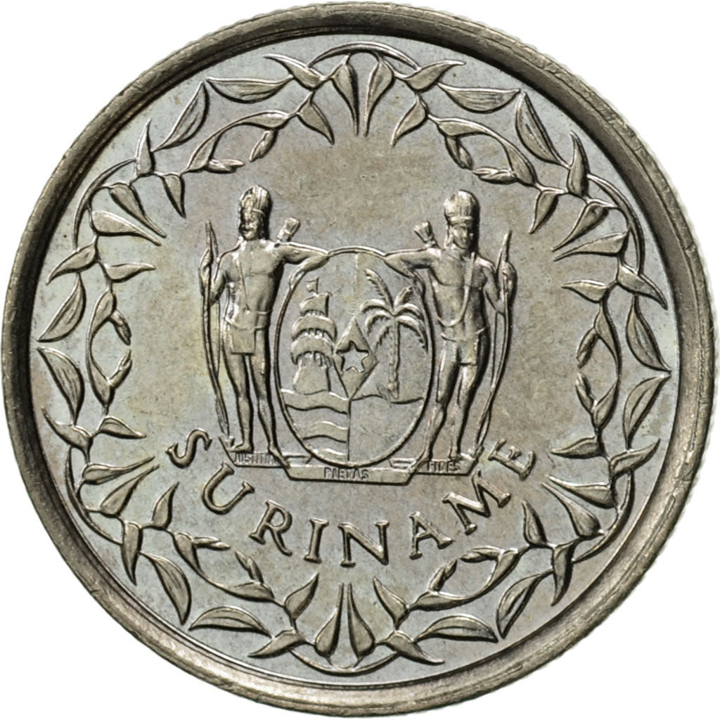 Coin, Surinam, 10 Cents, 1982, AU(55-58), Copper-nickel, KM:13