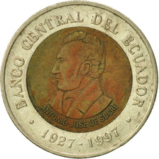 Monnaie, Équateur, 100 Sucres, 1997, TTB, Bi-Metallic, KM:101