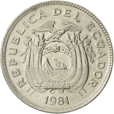 Monnaie, Équateur, 20 Centavos, 1981, SUP+, Nickel plated steel, KM:77.2a