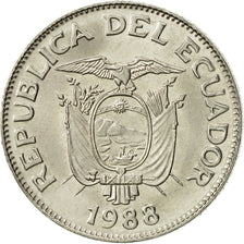 Équateur, Sucre, Un, 1988, SPL, Nickel Clad Steel, KM:89