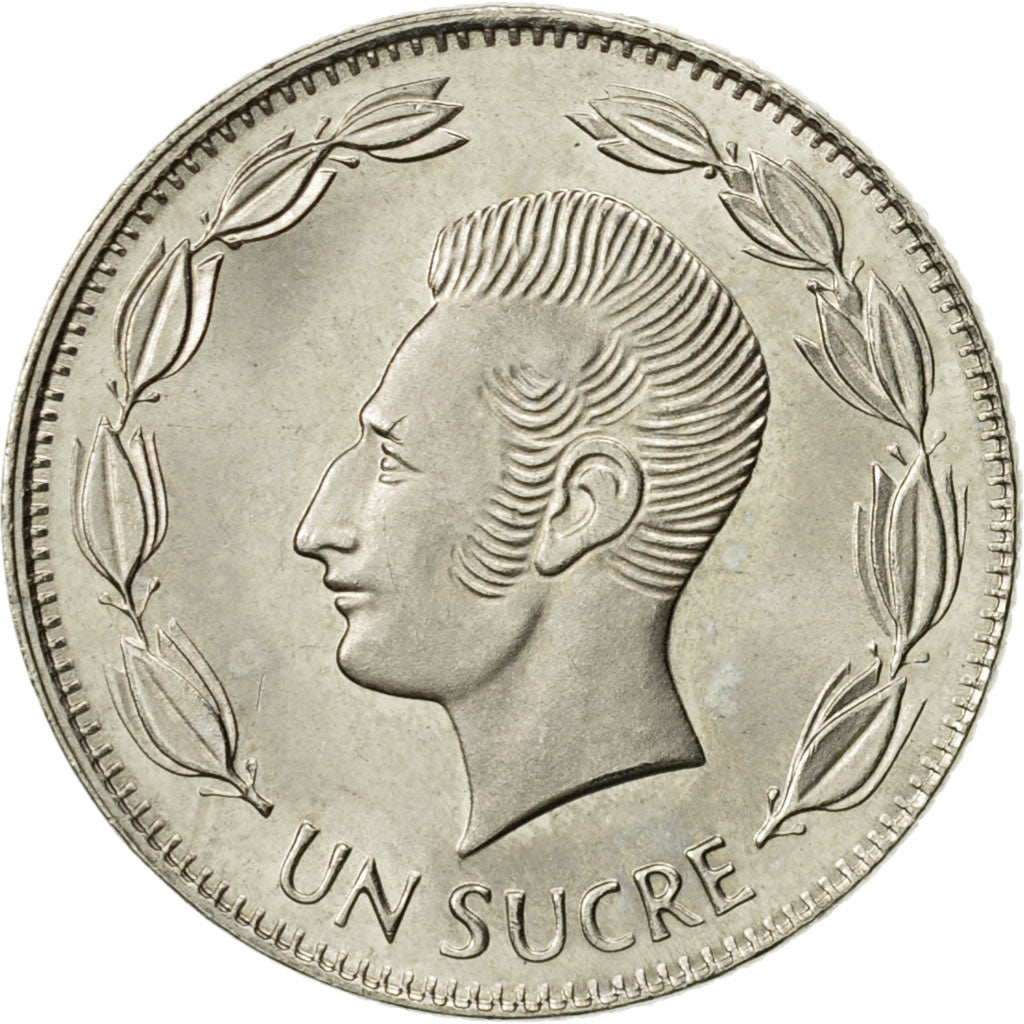 Ecuador, Sucre, Un, 1988, MS(63), Nickel Clad Steel, KM:89