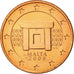 Malta, 5 Euro Cent, 2008, Paris, MS(65-70), Miedź platerowana stalą, KM:127