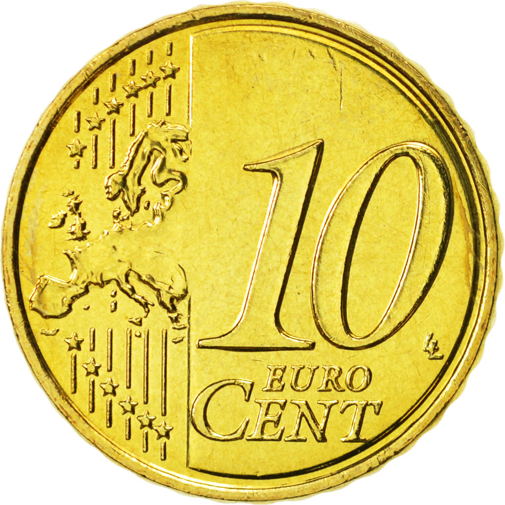 Malta, 10 Euro Cent, 2008, STGL, Messing, KM:128