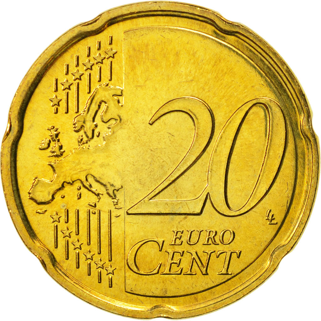 Malte, 20 Euro Cent, 2008, FDC, Laiton, KM:129