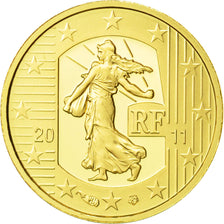 France, 5 Euro, La Semeuse, 2011, PROOF, MS(65-70), Gold, KM:1785