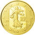 France, 5 Euro, Semeuse, 2007, PROOF MS(65-70), Gold, KM:1525