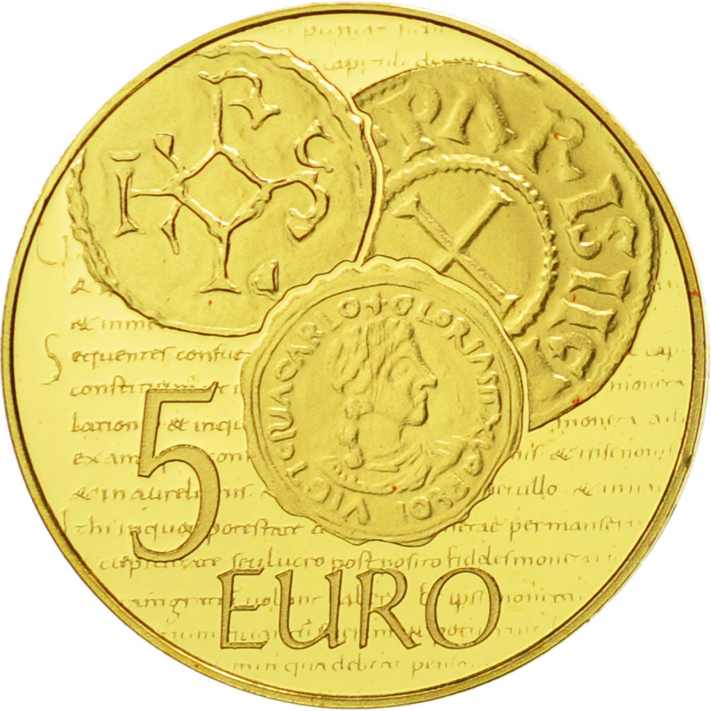 France, 5 Euro, Semeuse, 2014, PROOF MS(65-70), Gold