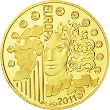 Moneta, Francia, 5 Euro, Europa, 2011, FDC, Oro, KM:1791