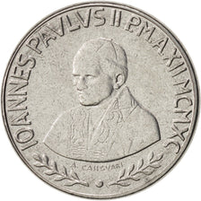 Münze, Vatikanstadt, John Paul II, 50 Lire, 1990, STGL, Stainless Steel, KM:222