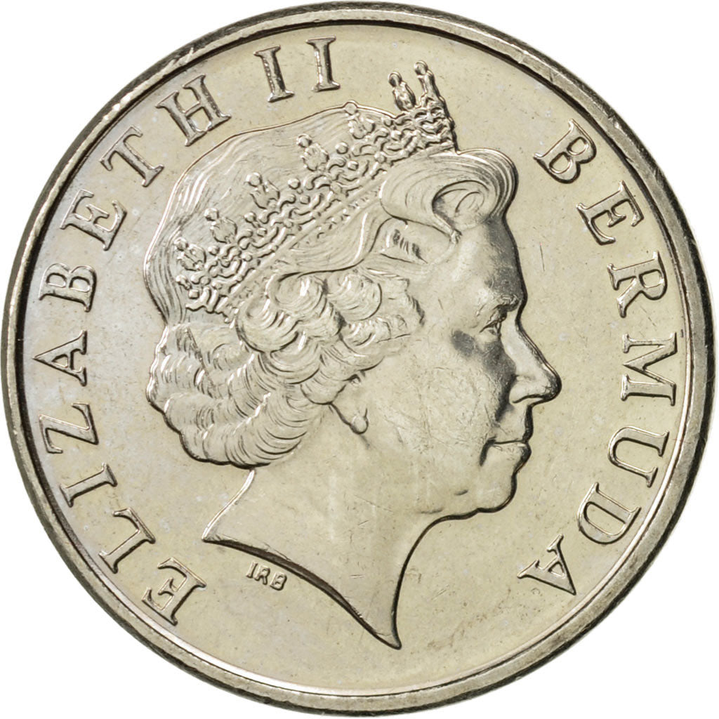 Coin, Bermuda, Elizabeth II, 5 Cents, 2000, AU(55-58), Copper-nickel, KM:108