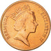 Coin, Bermuda, Elizabeth II, Cent, 1997, AU(55-58), Copper Plated Zinc, KM:44b