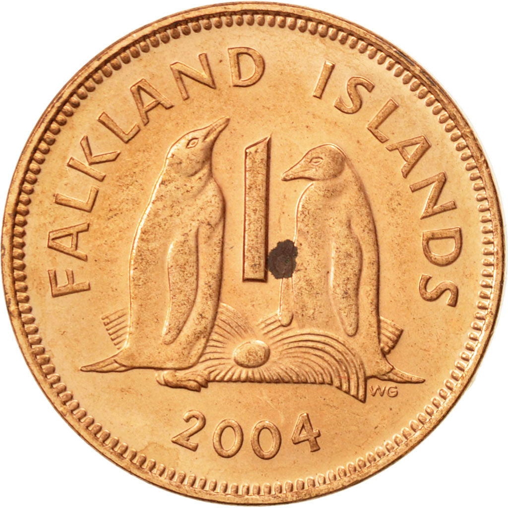 Monnaie, Falkland Islands, Elizabeth II, Penny, 2004, SUP+, Copper Plated Steel