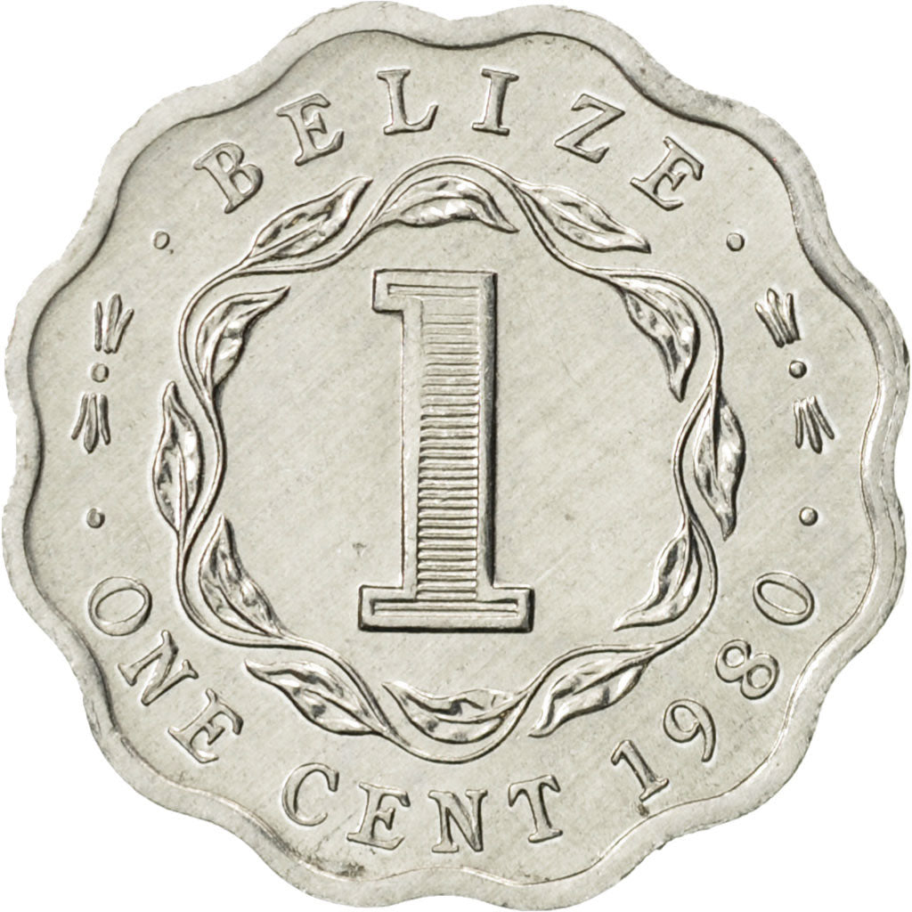 Belize, Cent, 1980, Franklin Mint, AU(55-58), Aluminum, KM:33a