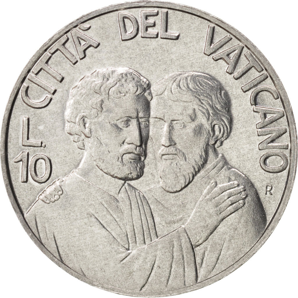 CITTÀ DEL VATICANO, John Paul II, 10 Lire, 1990, FDC, Alluminio, KM:220
