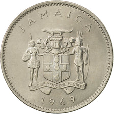 Monnaie, Jamaica, Elizabeth II, 10 Cents, 1969, Franklin Mint, SUP