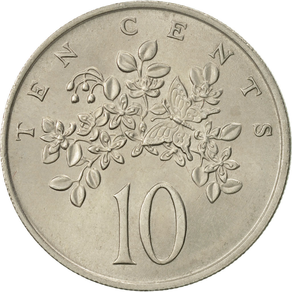 Coin, Jamaica, Elizabeth II, 10 Cents, 1969, Franklin Mint, AU(55-58)