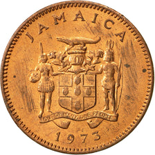 Jamaica, Elizabeth II, Cent, 1973, Franklin Mint, AU(55-58), Bronze, KM:52