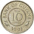 Moneta, Gujana, 10 Cents, 1991, AU(55-58), Miedź-Nikiel, KM:33