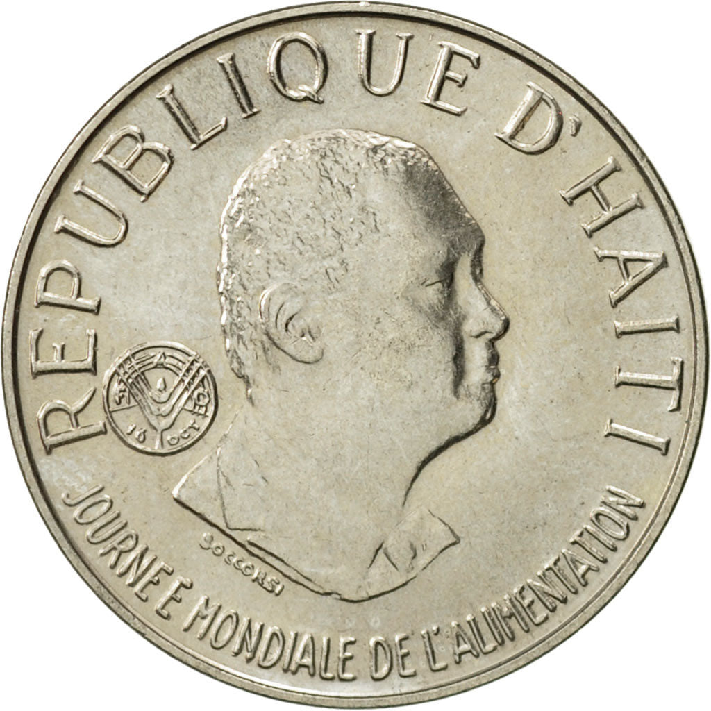 Haiti, 5 Centimes, 1981, AU(55-58), Copper-nickel, KM:145