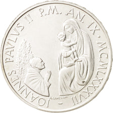 Coin, VATICAN CITY, John Paul II, 1000 Lire, 1987, MS(65-70), Silver, KM:205