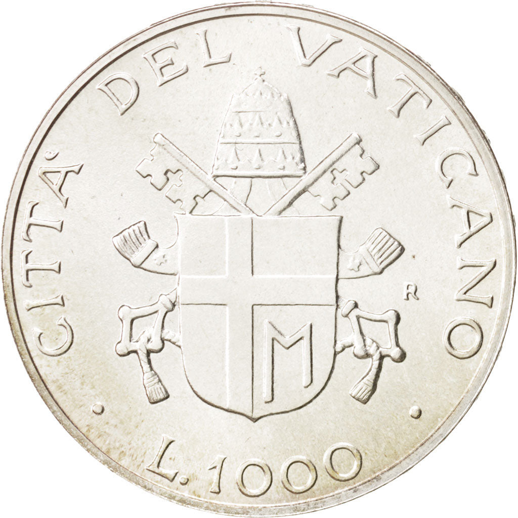 Coin, VATICAN CITY, John Paul II, 1000 Lire, 1987, MS(65-70), Silver, KM:205