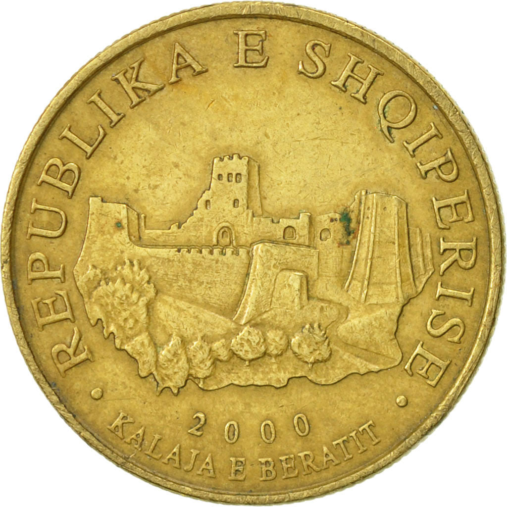 Münze, Albania, 10 Lekë, 2000, Rome, SS, Aluminum-Bronze, KM:77