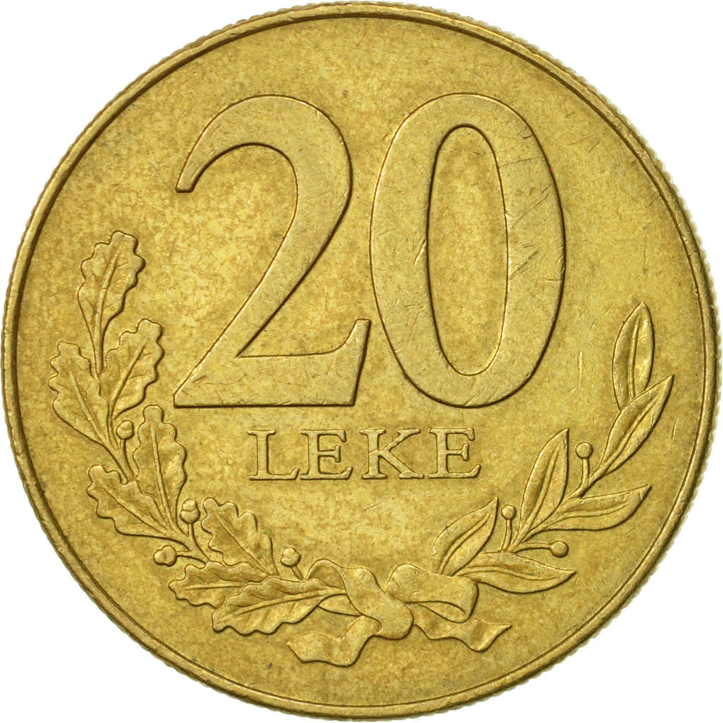 Albania, 20 Leke, 1996, Rome, AU(50-53), Aluminum-Bronze, KM:78