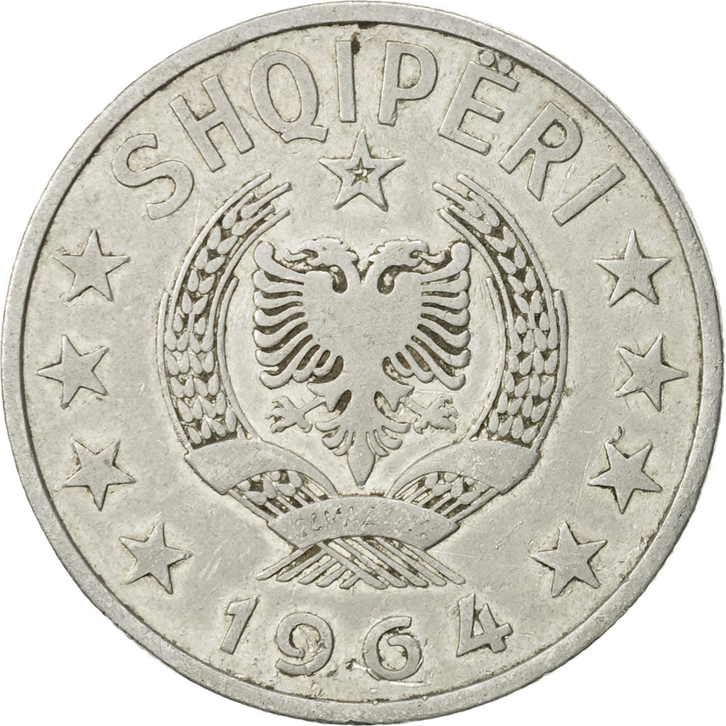 Coin, Albania, Lek, 1964, Rome, AU(50-53), Aluminum, KM:43