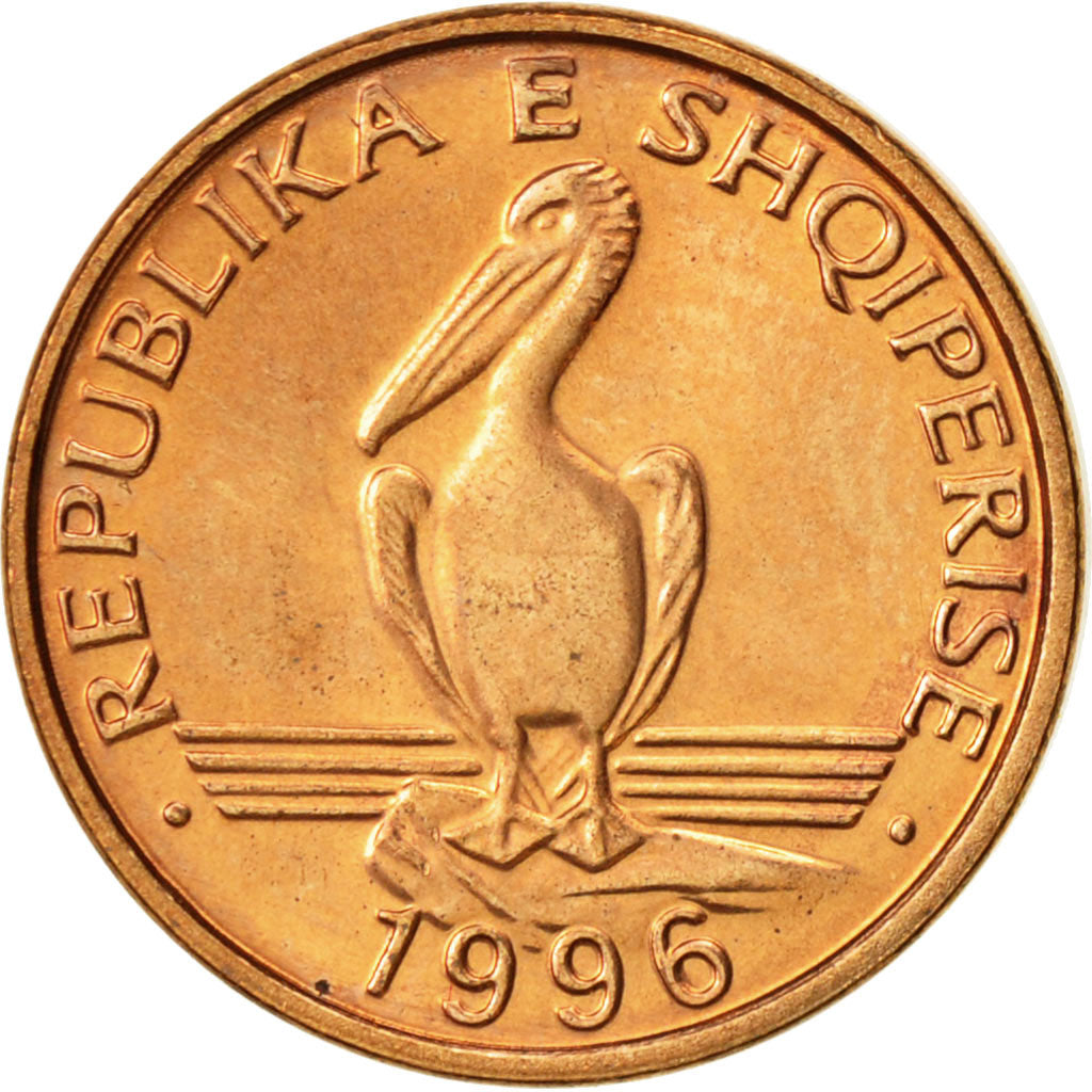 Coin, Albania, Lek, 1996, Rome, MS(60-62), Bronze, KM:75