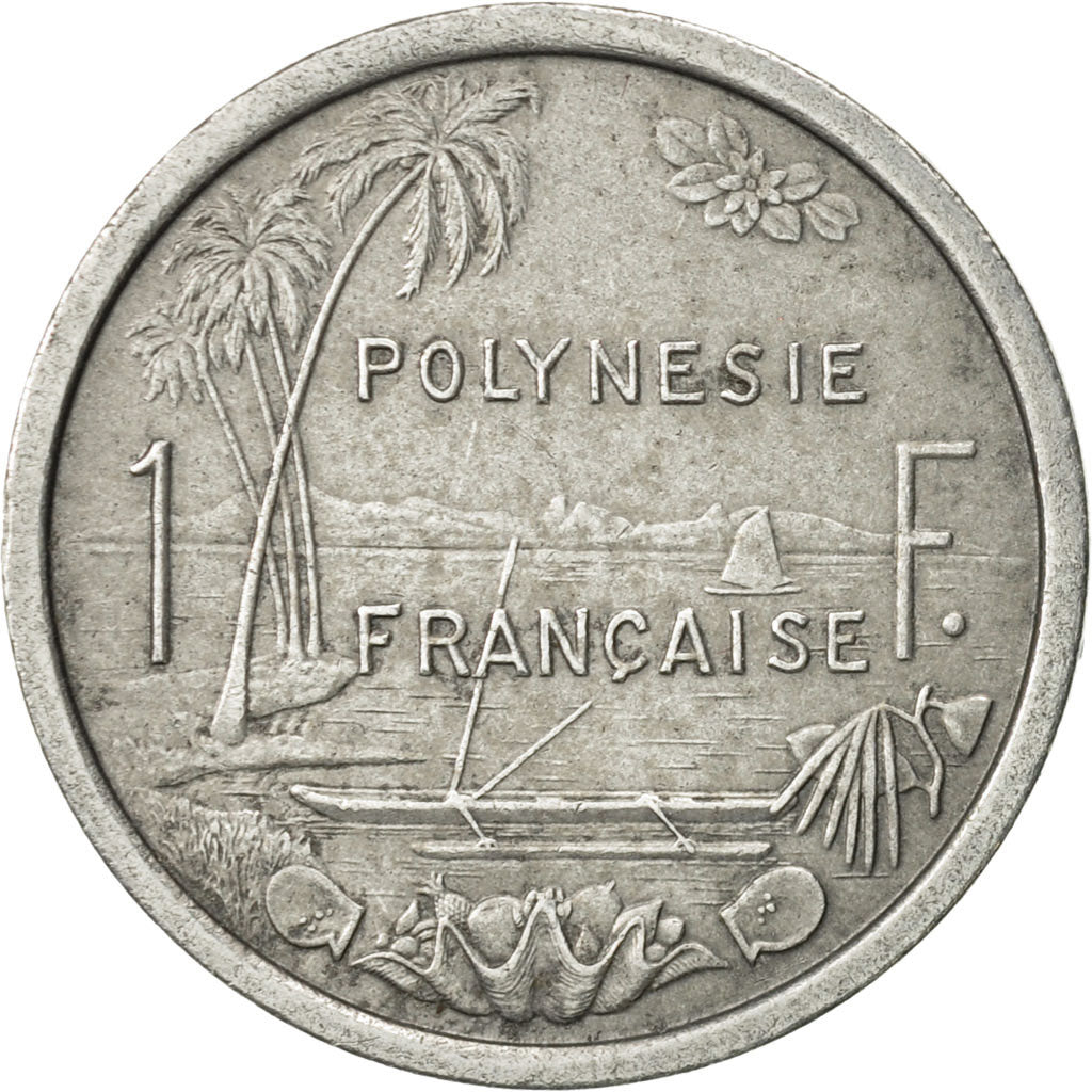 Moneta, Polinezja Francuska, Franc, 1977, Paris, EF(40-45), Aluminium, KM:11