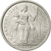 Coin, French Polynesia, Franc, 1975, Paris, MS(60-62), Aluminum, KM:11