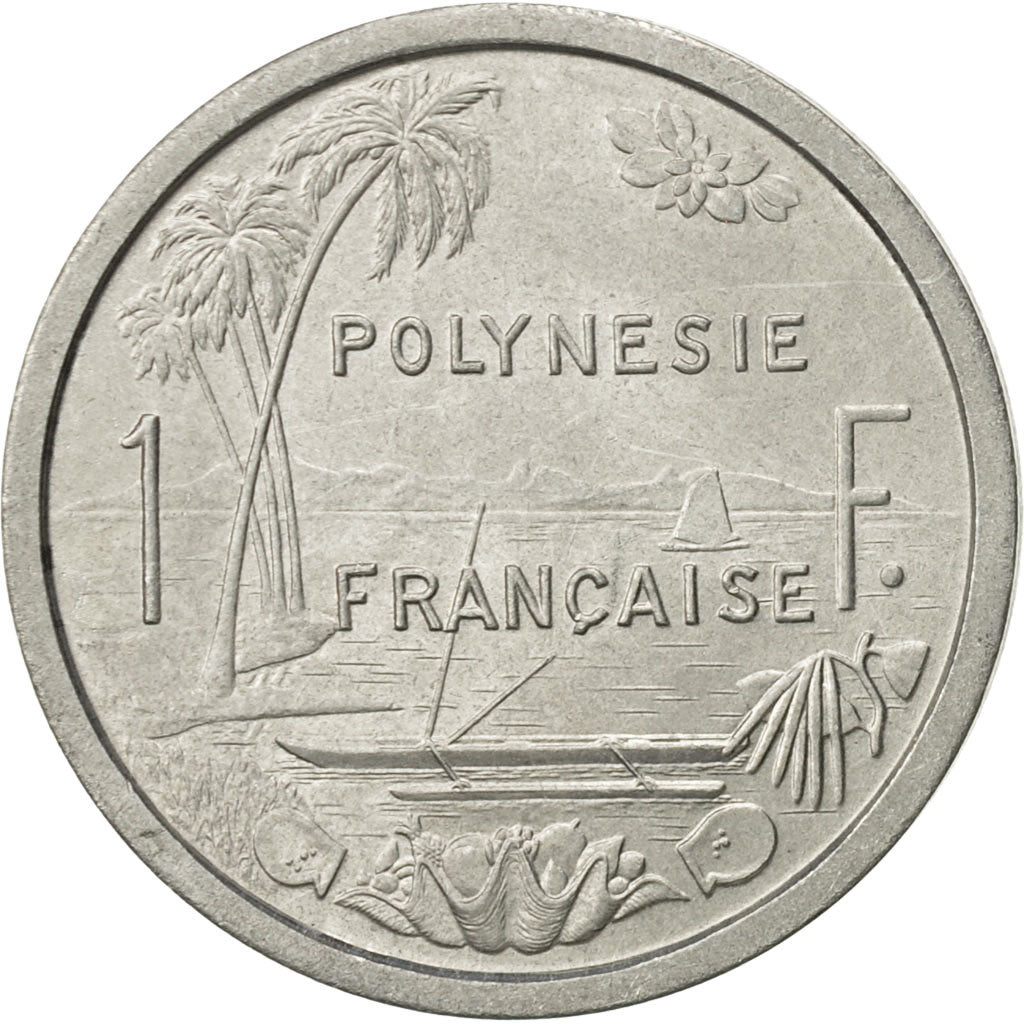 Moneta, Polinezja Francuska, Franc, 1975, Paris, MS(60-62), Aluminium, KM:11