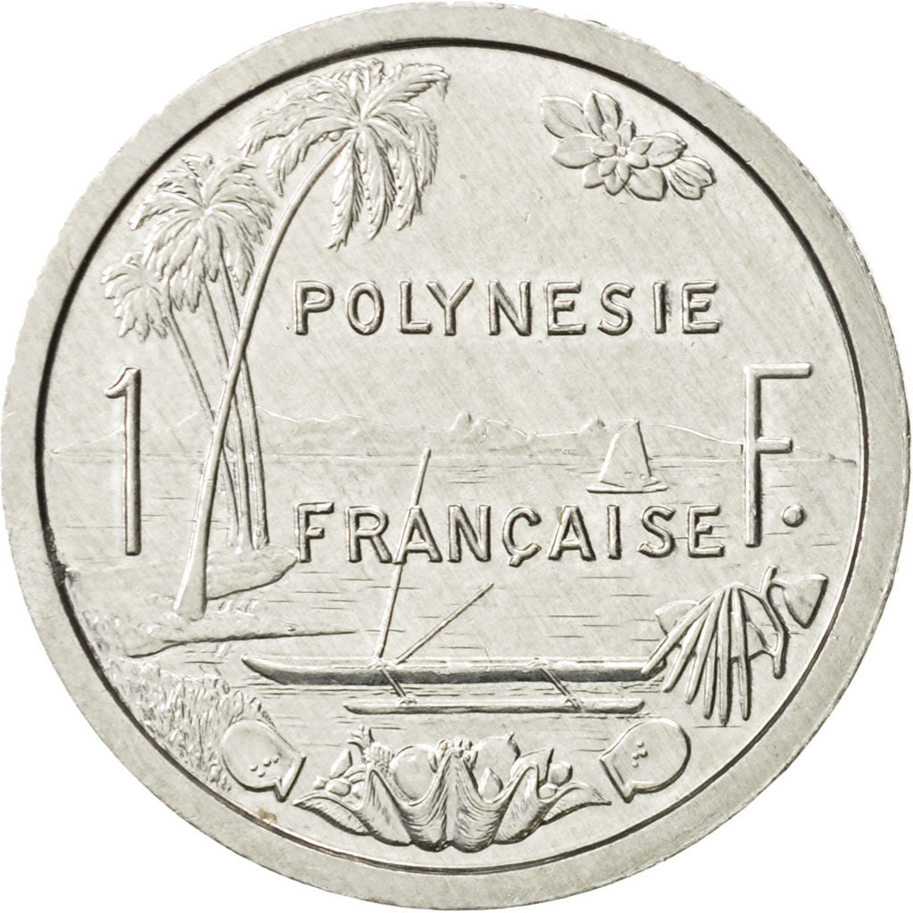 Coin, French Polynesia, Franc, 1987, Paris, MS(60-62), Aluminum, KM:11