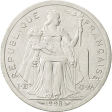 Coin, French Polynesia, Franc, 1998, Paris, MS(60-62), Aluminum, KM:11