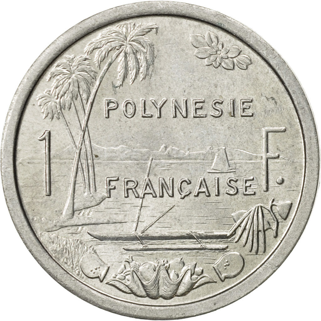 Coin, French Polynesia, Franc, 1965, Paris, MS(60-62), Aluminum, KM:2