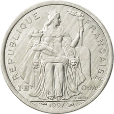Coin, French Polynesia, Franc, 1997, Paris, MS(63), Aluminum, KM:11