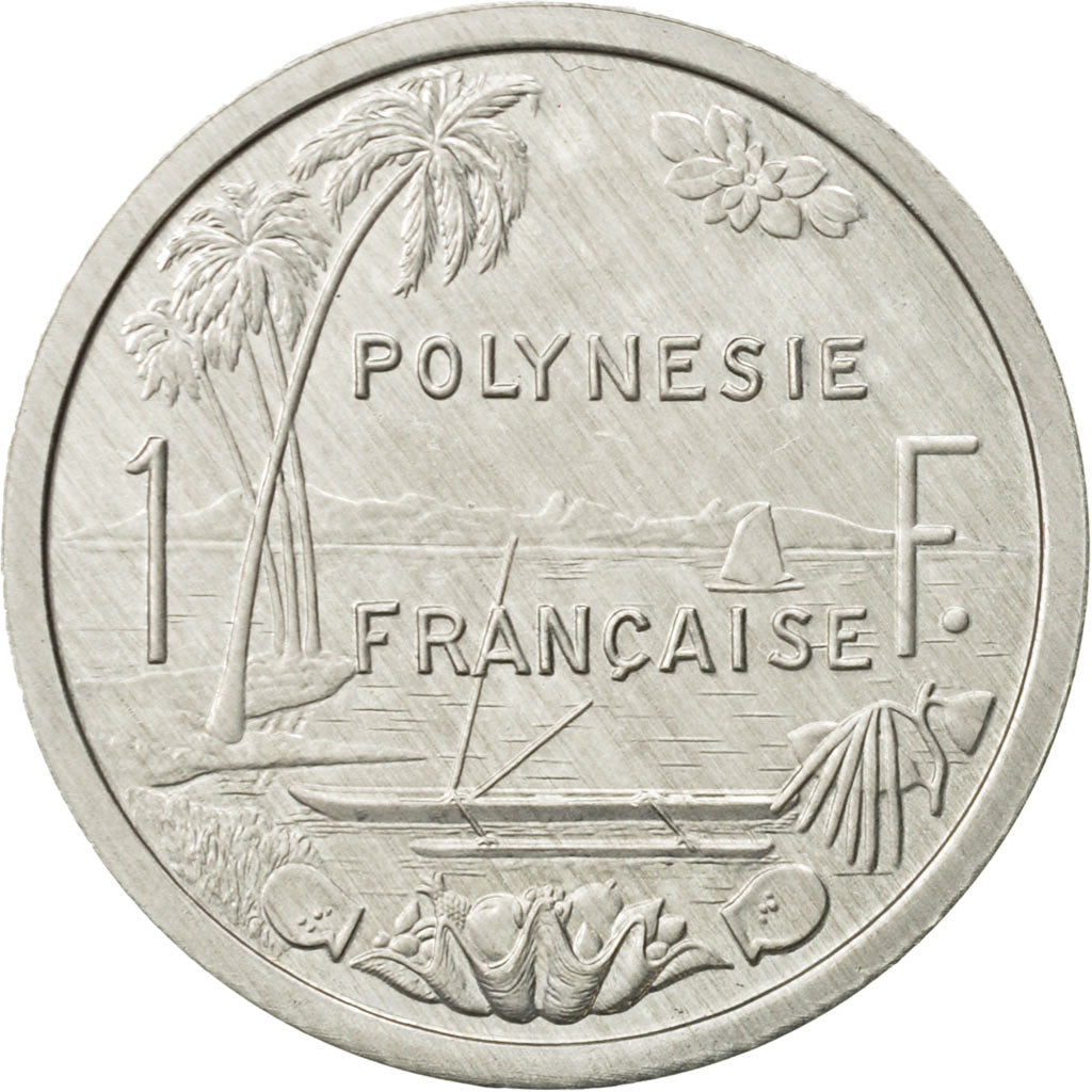 Coin, French Polynesia, Franc, 1997, Paris, MS(63), Aluminum, KM:11