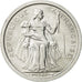 French Polynesia, 50 Centimes, 1965, Paris, MS(63), Aluminum, KM:1