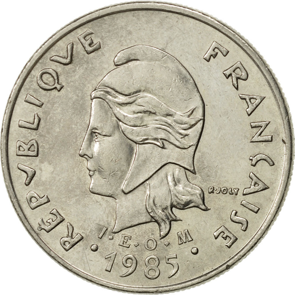 Coin, French Polynesia, 10 Francs, 1985, Paris, AU(55-58), Nickel, KM:8