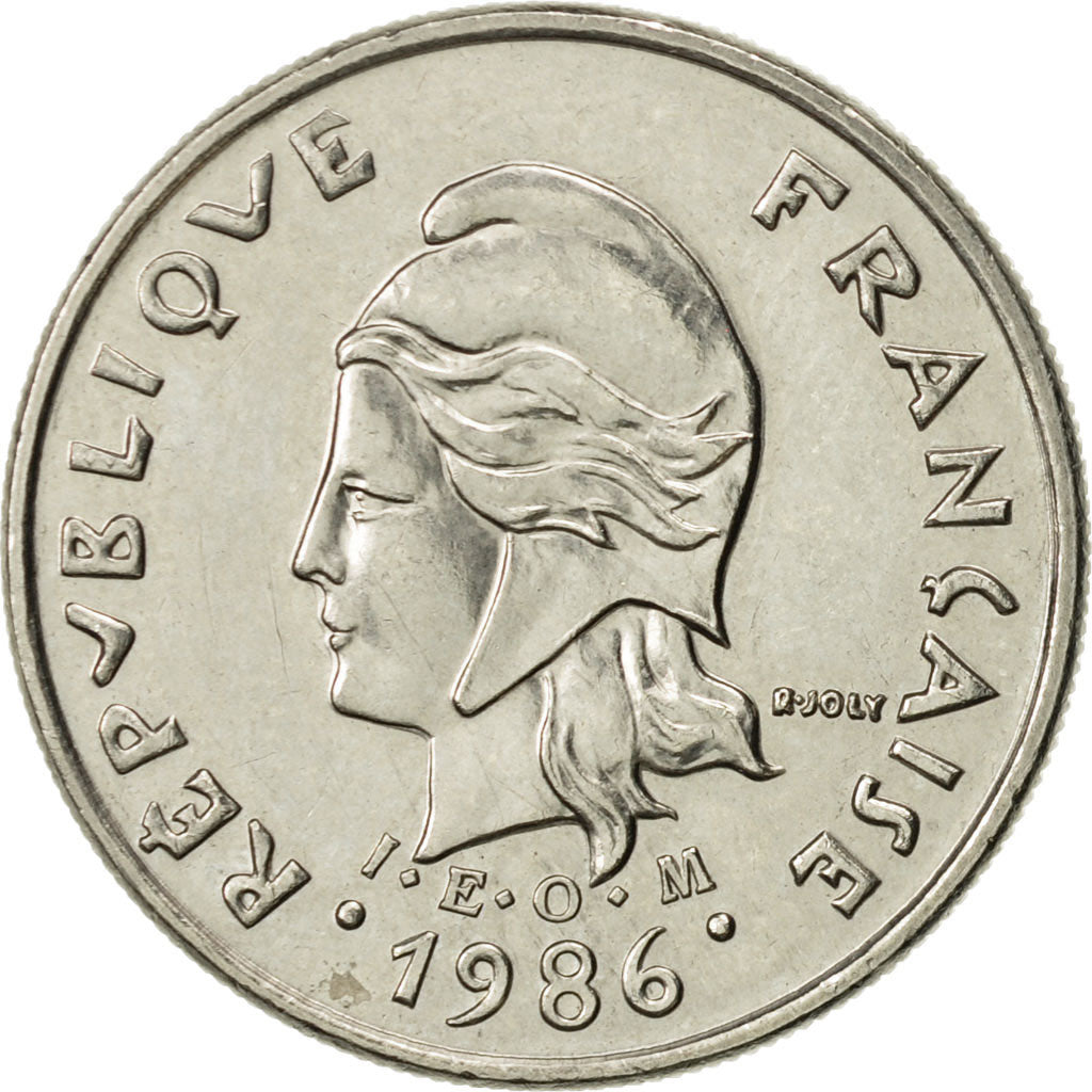 Coin, French Polynesia, 10 Francs, 1986, Paris, AU(55-58), Nickel, KM:8
